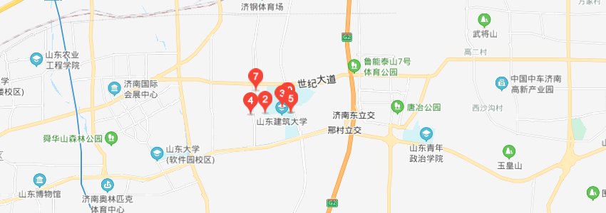 山东建筑大学学校地图